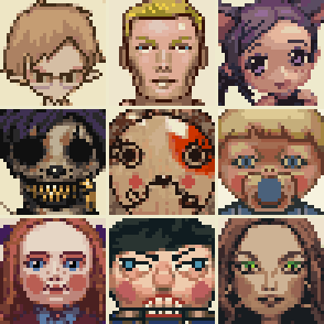 Animal Crossing - Zero Time Dilemma Portraits