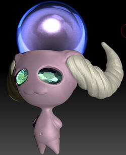 ZBrush Orb Horned Creature