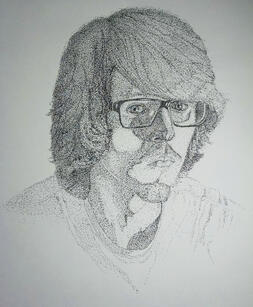 Pointillism Self Portrait