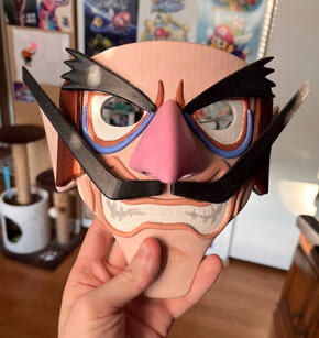 Retro Waluigi Mask